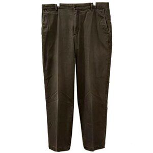 Dockers Mens Classic Khaki Brown Pants Flat Front Size 36 x 32
